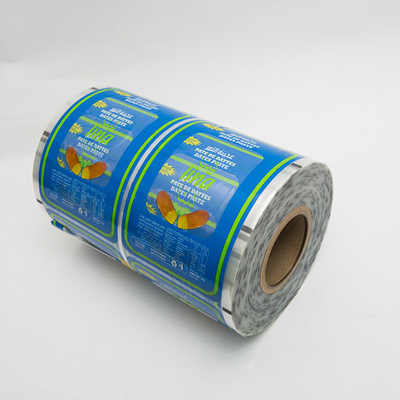 PET PE ليدنج 340mm Evoh Food Packaging Film ألوان مطبوعة لختم قفل علبة بلاستيكية