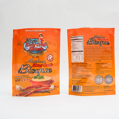 أكياس التعبئة والتغليف البلاستيكية 16OZ 105 ميكرون الوقوف الحقائب لتغليف المواد الغذائية