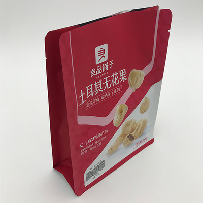 متعددة الطبقات مسطحة أسفل الحقيبة الدائمة مانعة للتسرب أكياس VMPET Zip Lock للتغليف