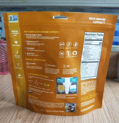 100٪ PE 7.9OZ الحقيبة القابلة لإعادة التدوير تغليف أغذية أكياس الطعام القابلة لإعادة الإغلاق المخصصة المطبوعة