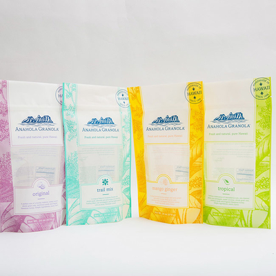 24OZ Anahola Granola أكياس بلاستيكية مخصصة للأغذية البلاستيكية الحقيبة تغليف أغذية